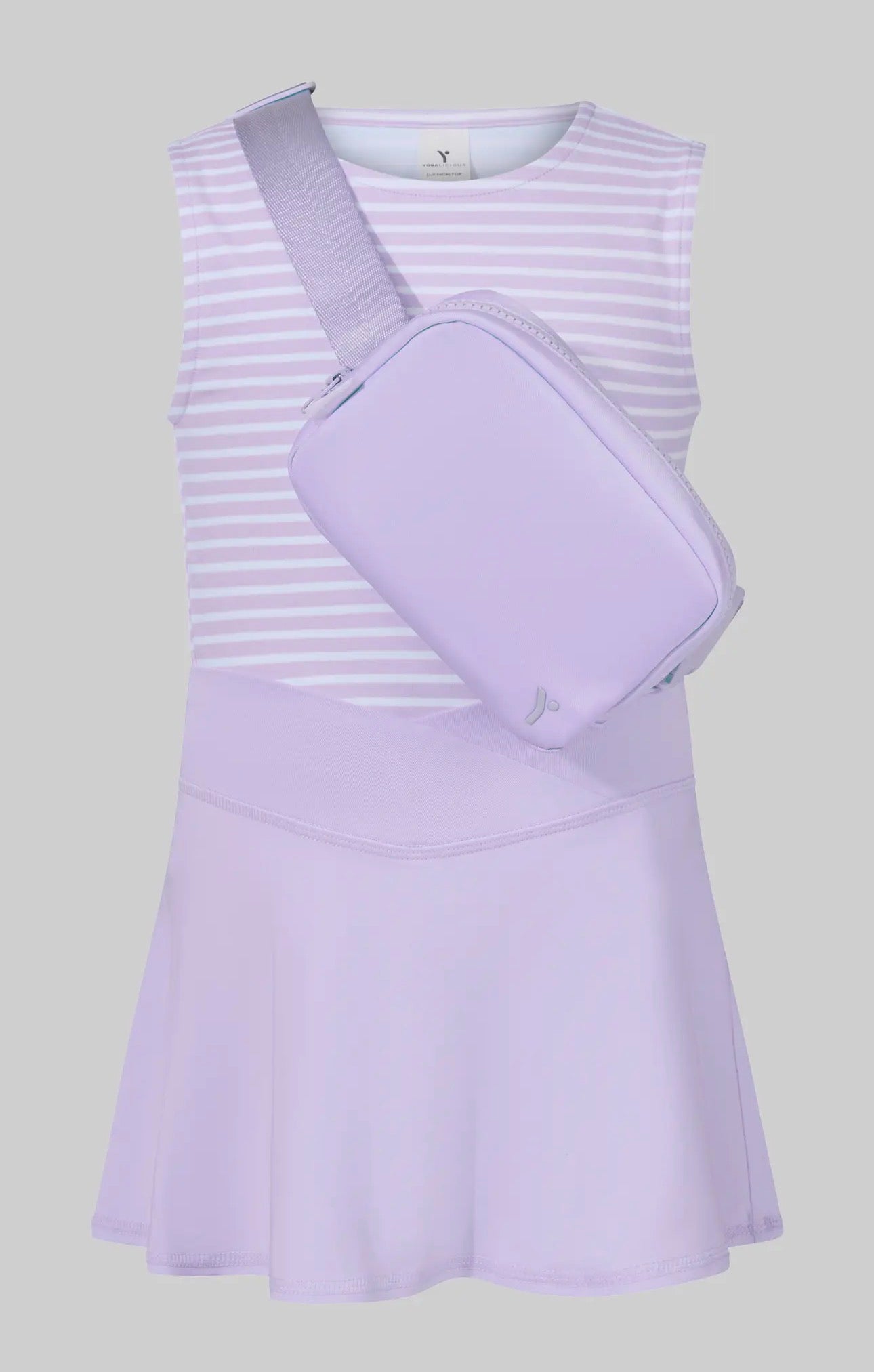Little Girls Tank Crossover Skort Set w/Bag
