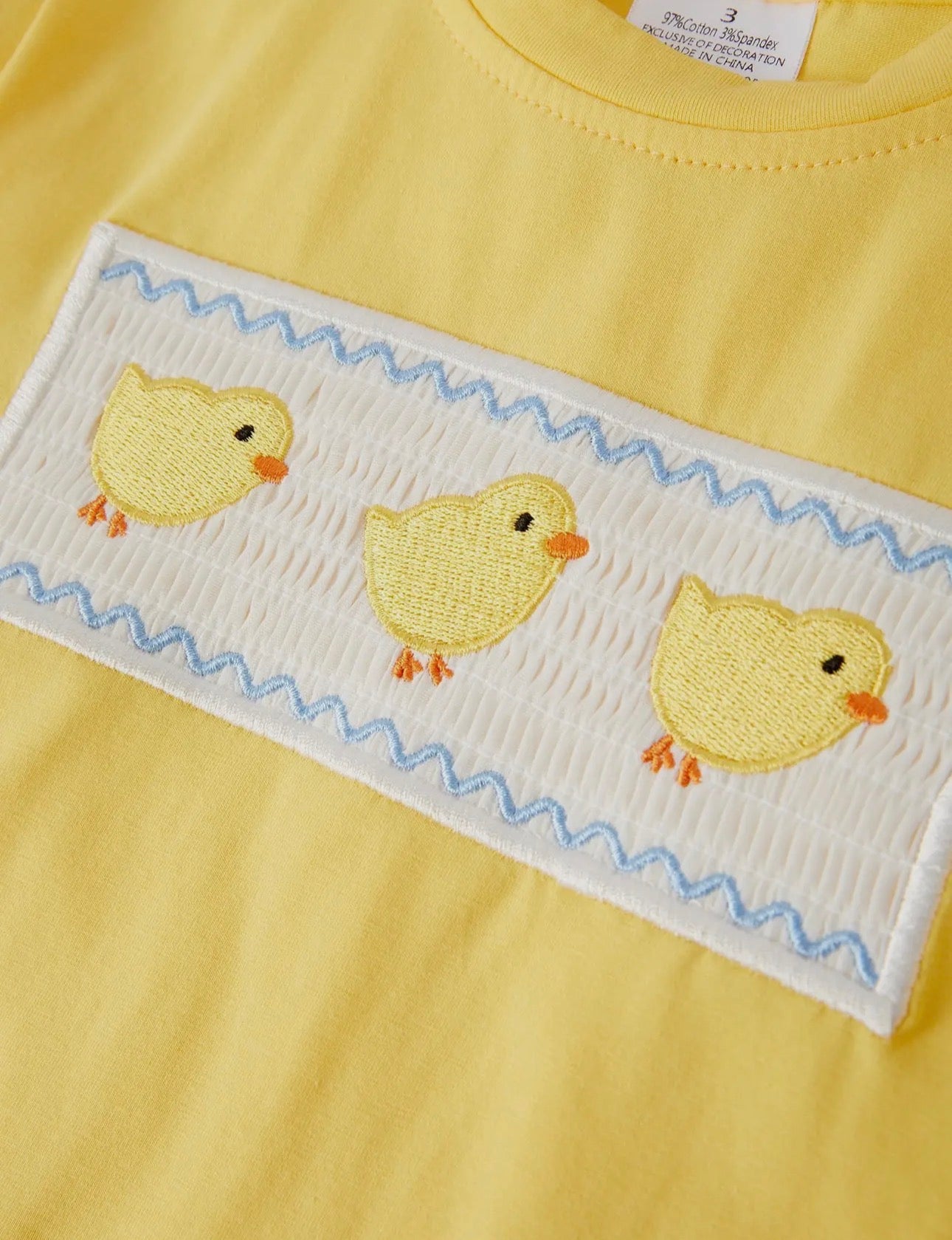 Boys Easter Embroidered Chicken Short Set