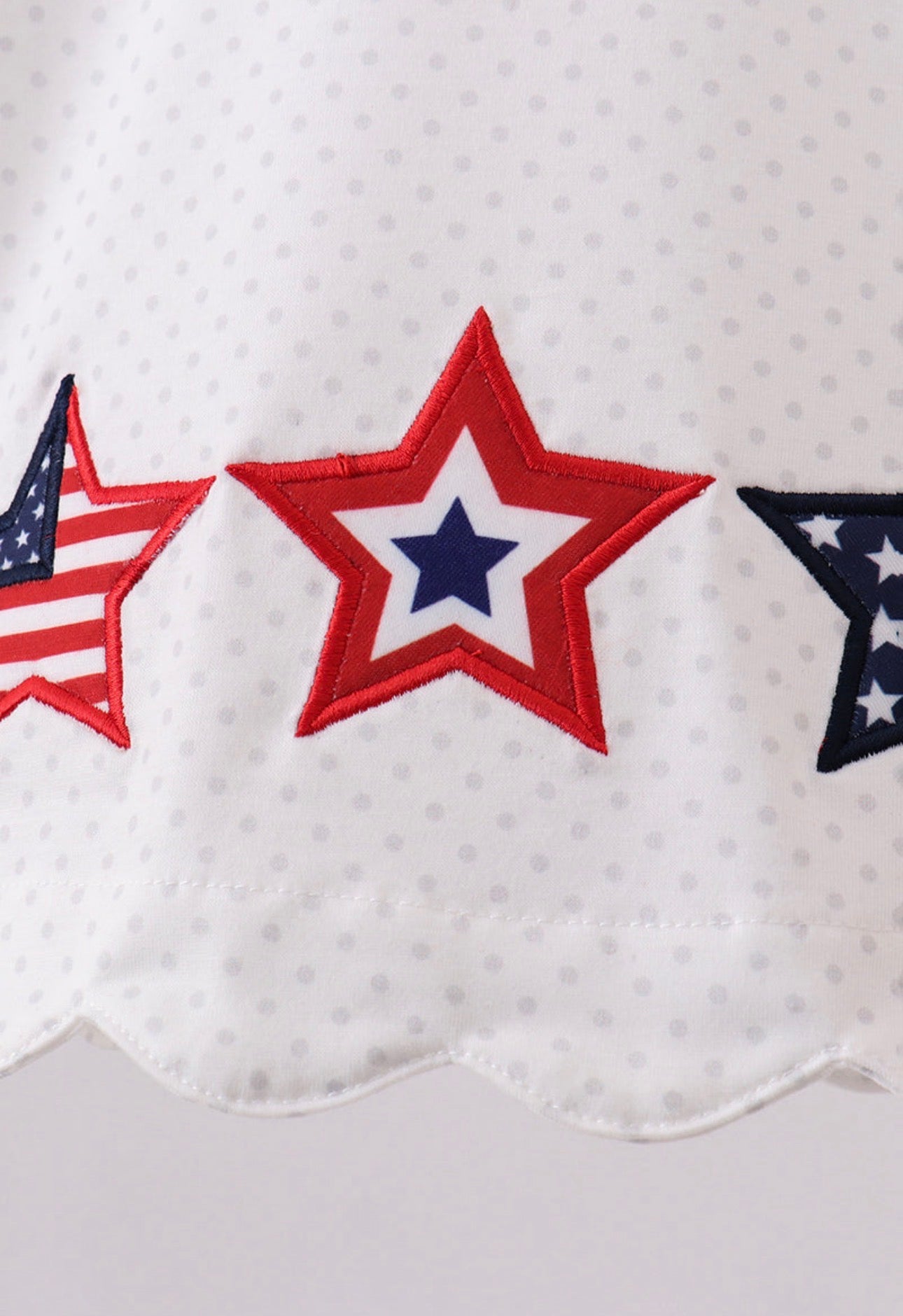 Red Star Appliqué Star Ruffle Bloomer
