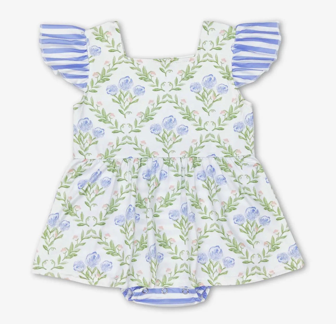 Flutter Sleeve Floral Romper