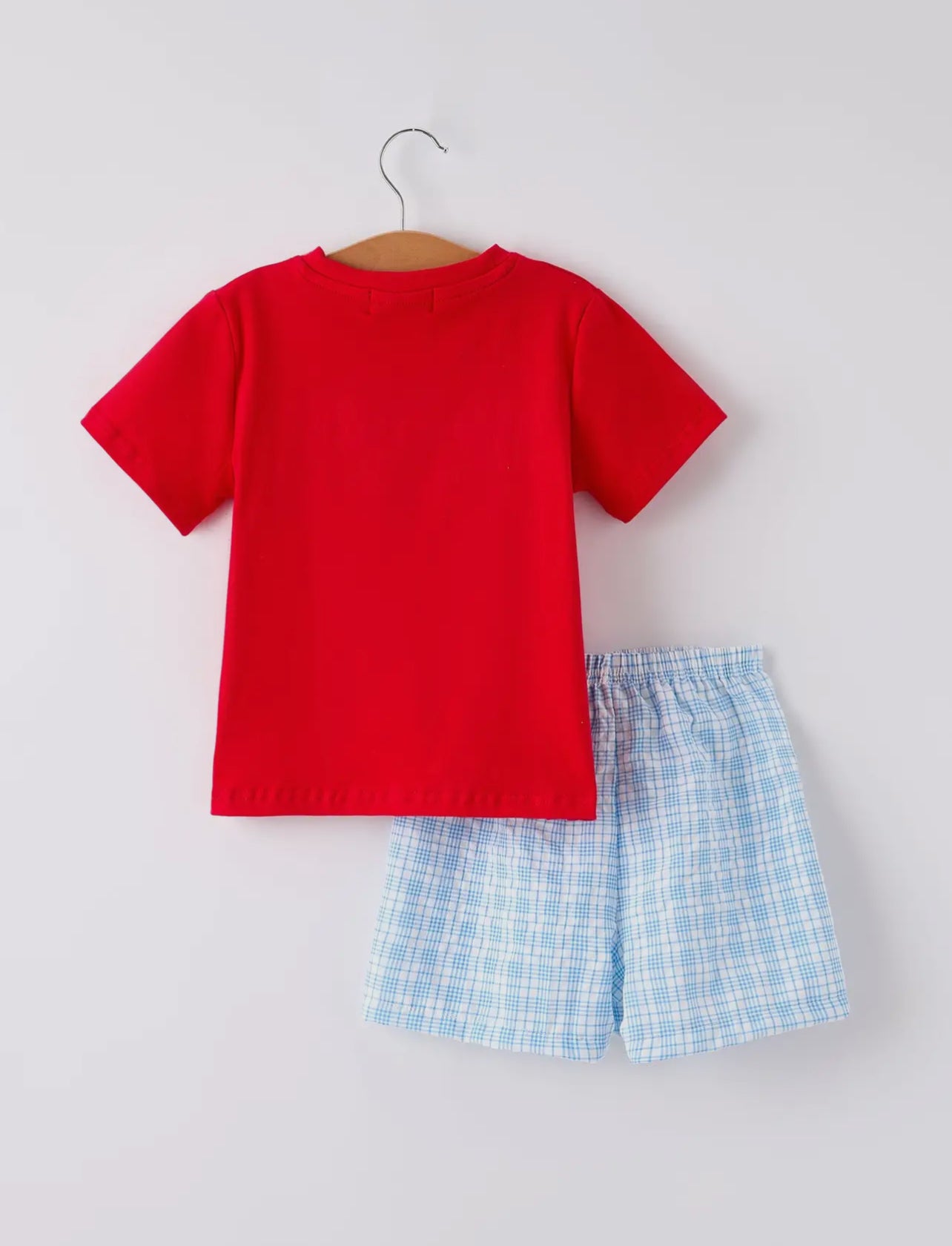 Apple Smocked Embroidered Boys Set