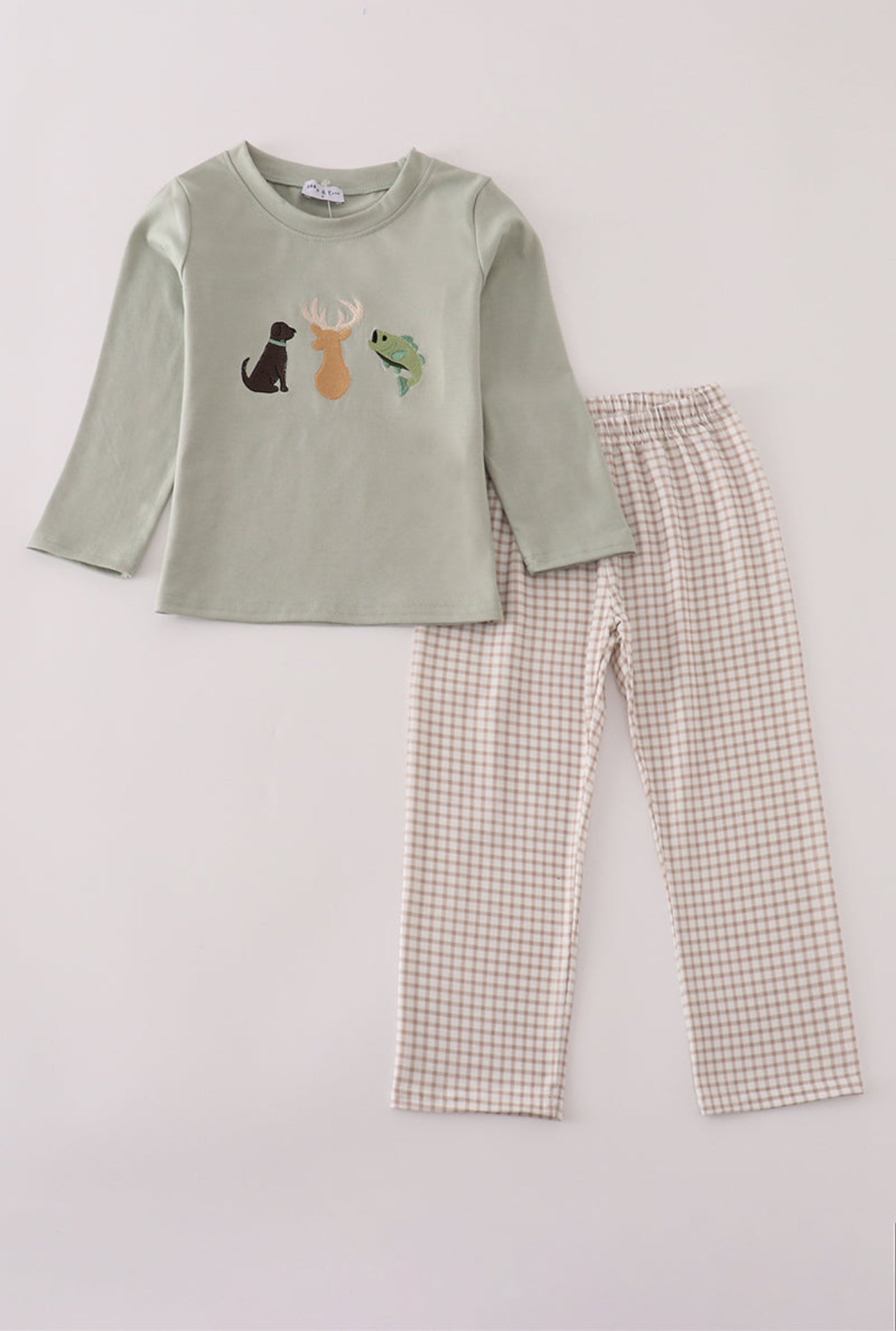 Blue Dog Deer Embroidery Set