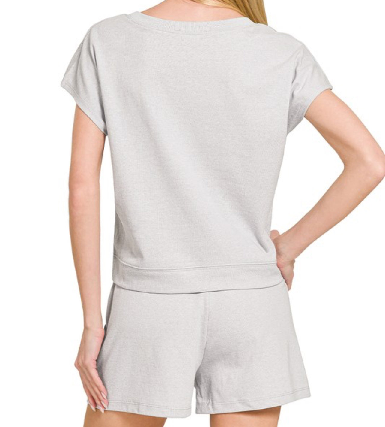 Zenana Gray Short/Lounge Set