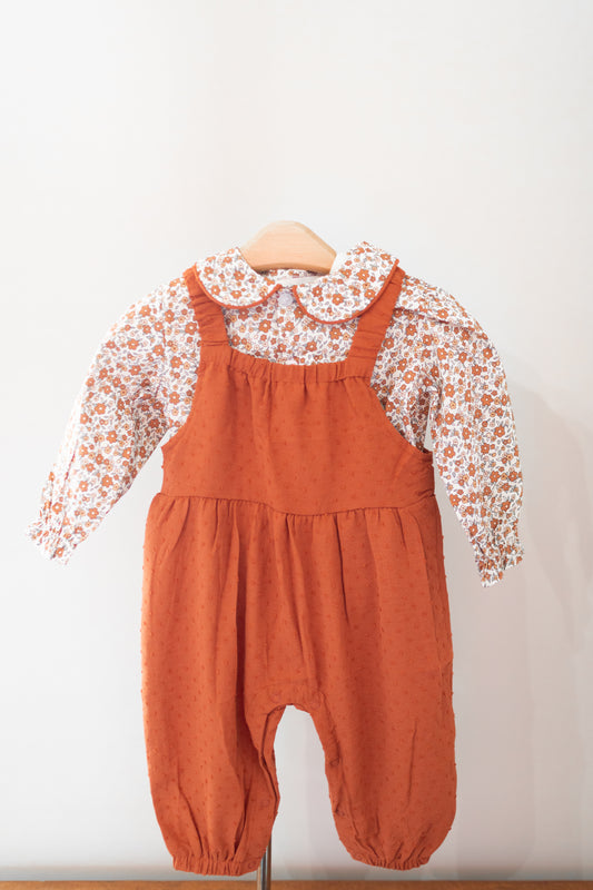 Orange Floral Jumper