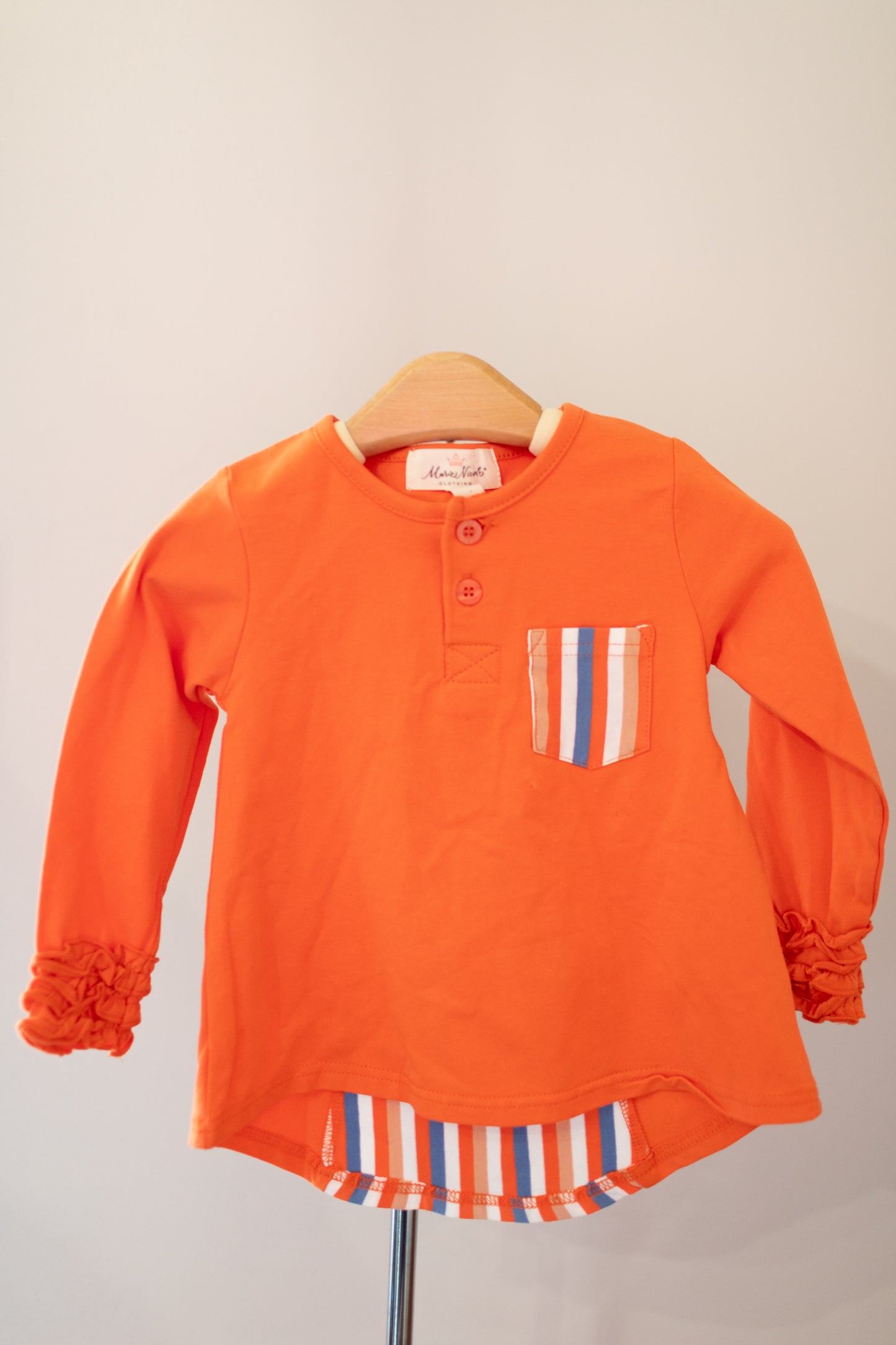 Orange High-Low Shirt