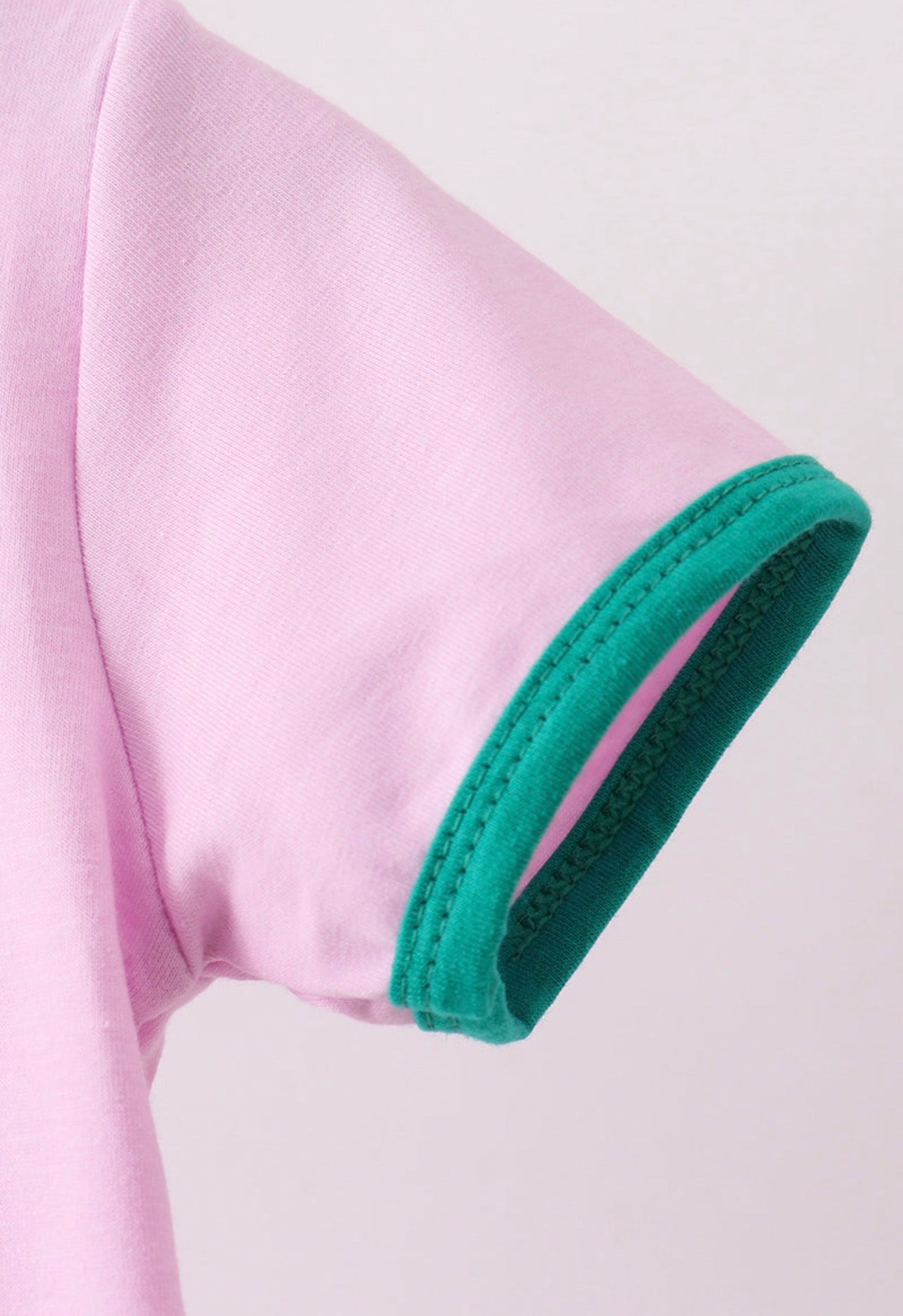Pink Color Block Ringer Skort Set