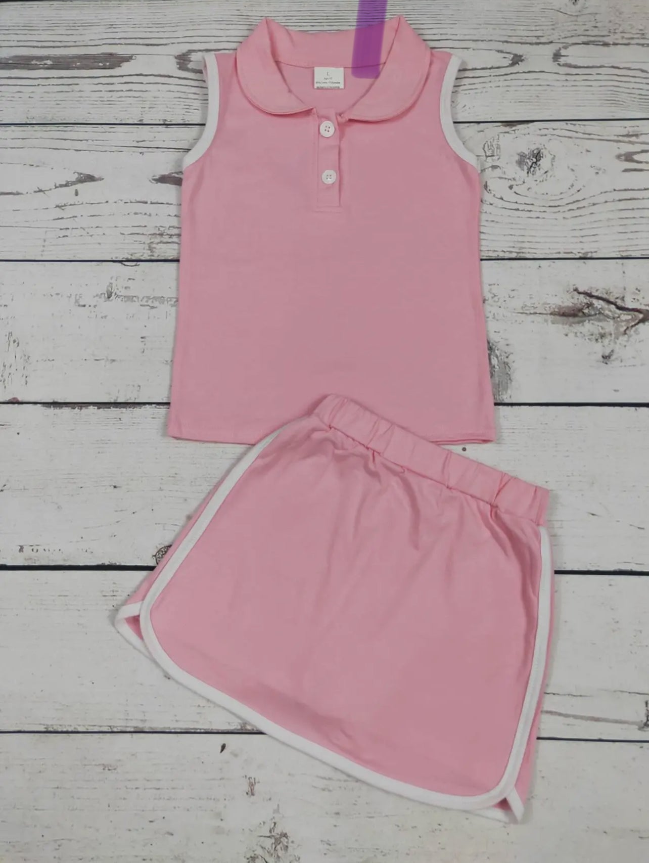 Girls Cotton Top Skirt Set