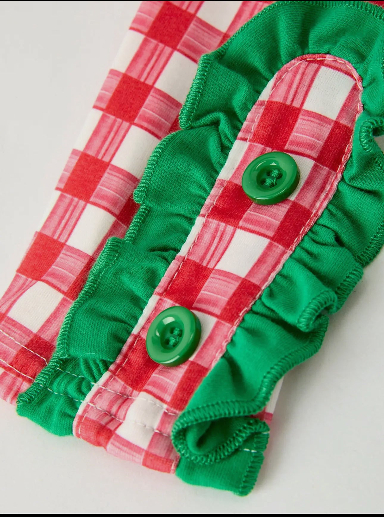Christmas Character Candy Embroidery Green Set