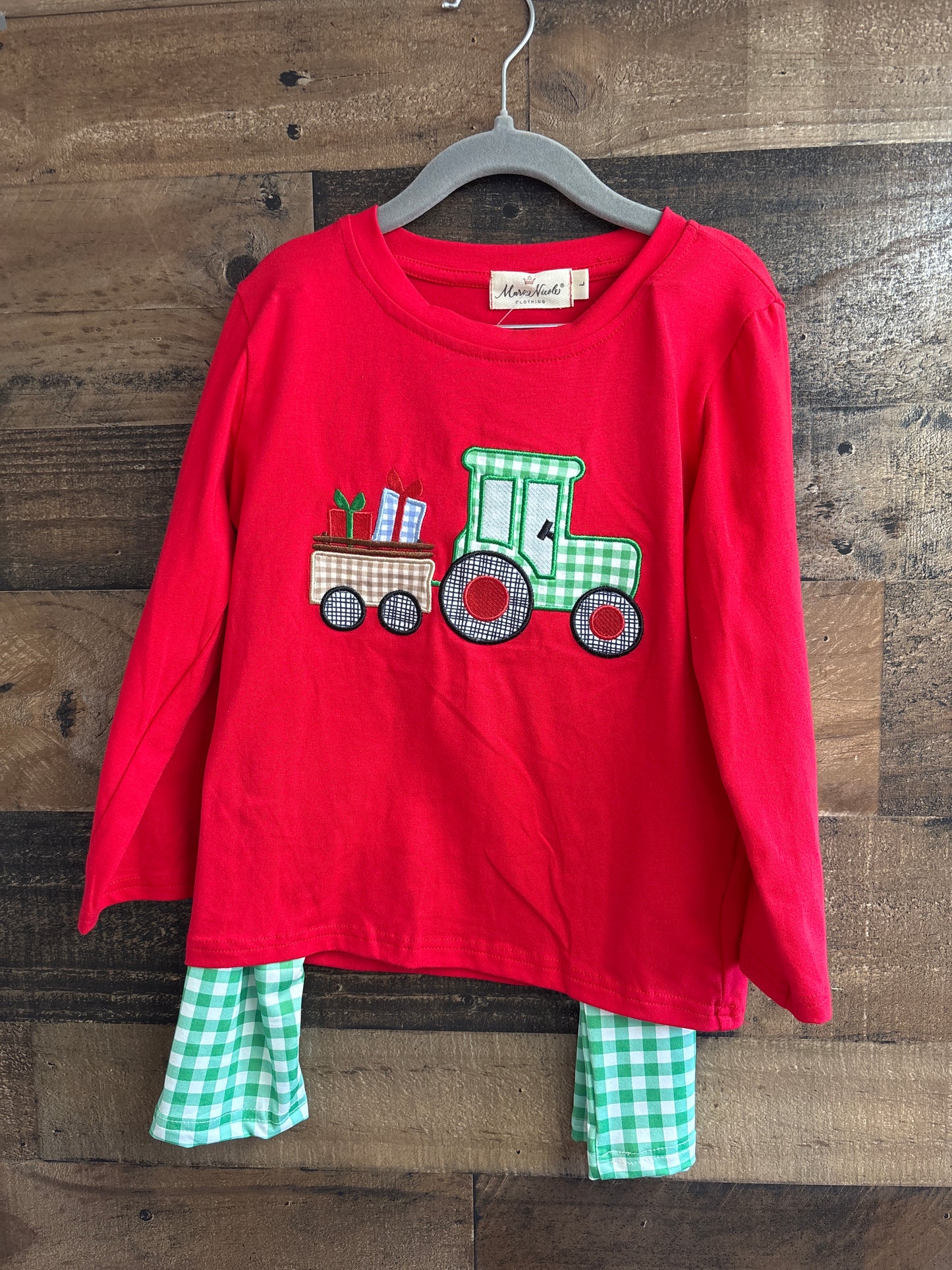 Boys Christmas Train Pant Set