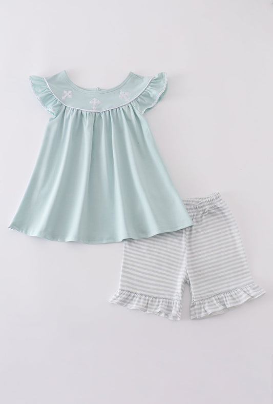 Blue Cross Embroidery Set