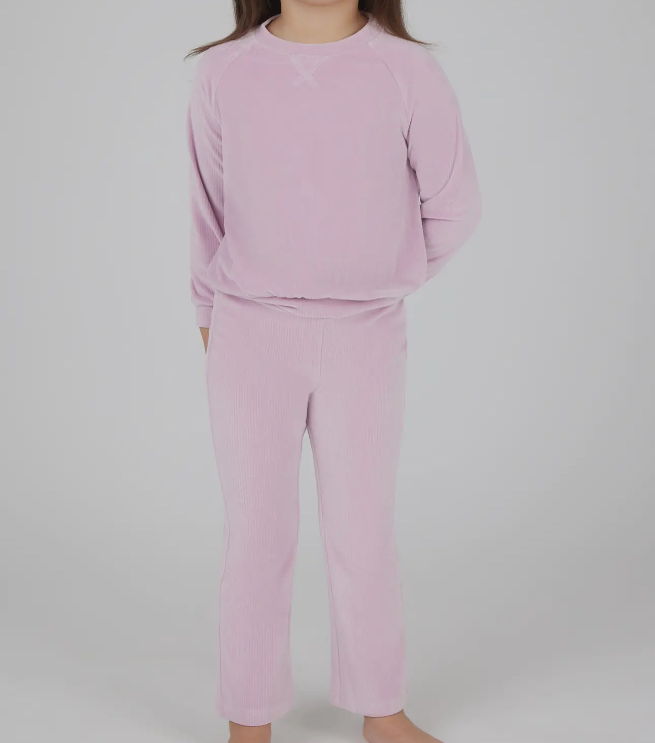 Toddler Girls Velour Pullover Pants Set
