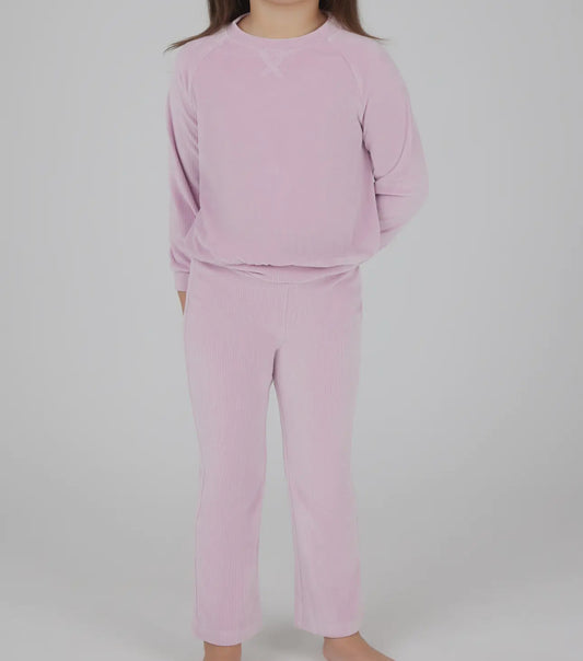 Toddler Girls Velour Pullover Pants Set