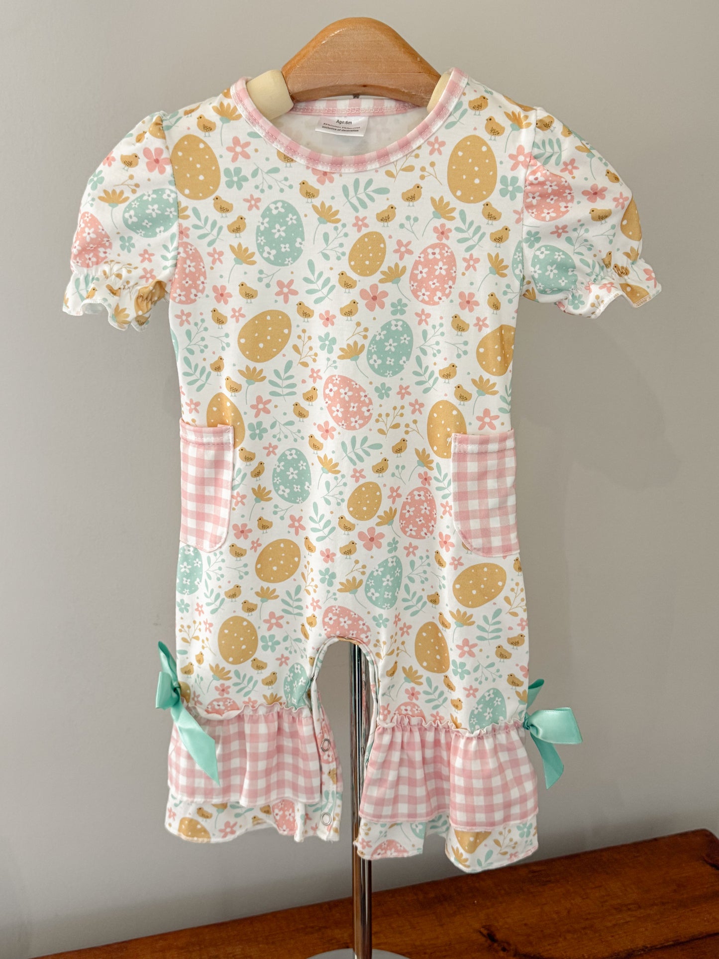 Easter Eggs Pants Romper