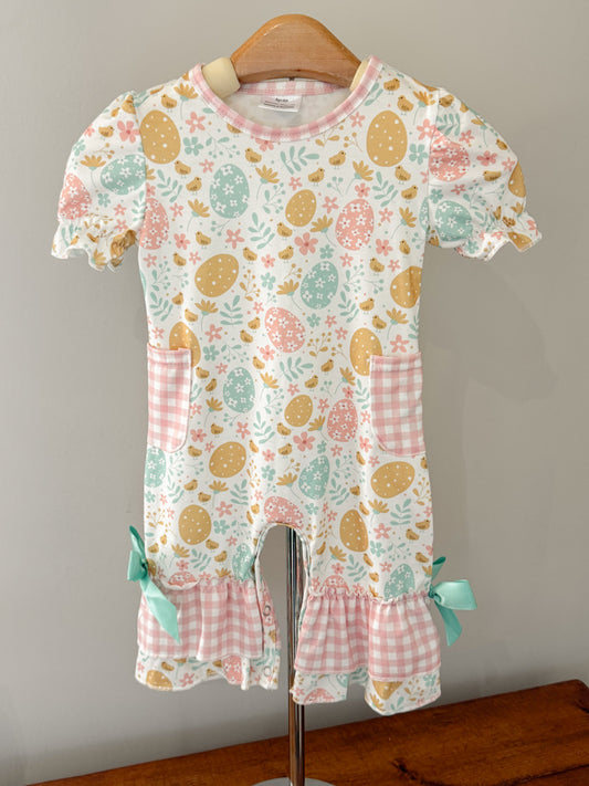 Easter Eggs Pants Romper
